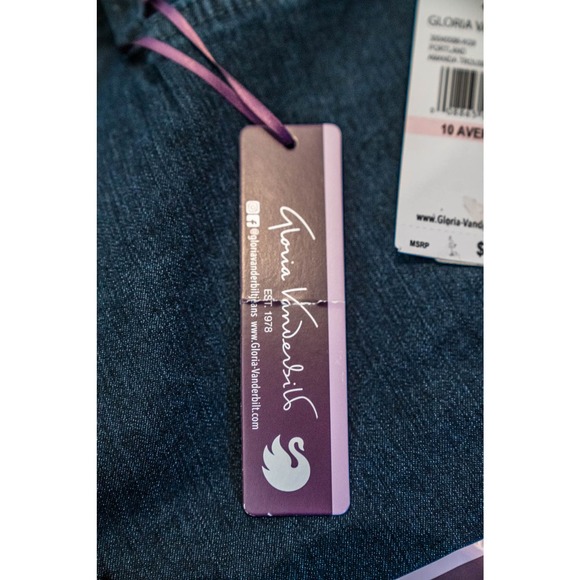 Gloria Vanderbilt Denim Jean - Amanda Straight-Leg Jeans, Blue, Sz 10 - Picture 6 of 7